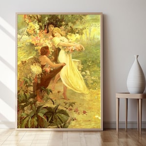 Spirit Of Spring, 1894, Alphonse Mucha Print