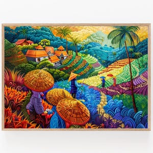 Philippines Folk Art Print | Cultural Folklore Poster for Home Decor, Ethnic Wall Art, Unique Gift Idea