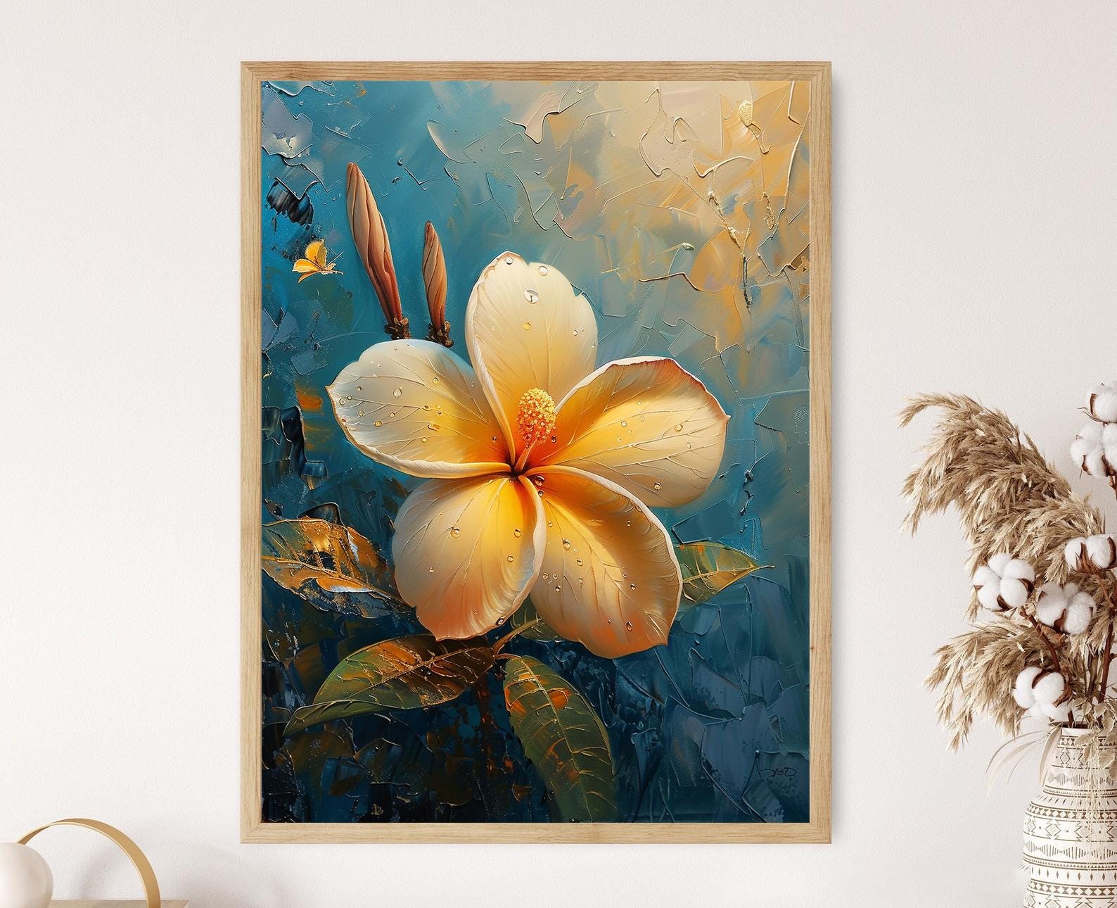 プルメリアの油彩画訳あり品 Plumeria paintings - Etsy 日本