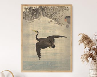 Kormoran, 1910, Ohara Koson, Shin Hanga Kunstdruck