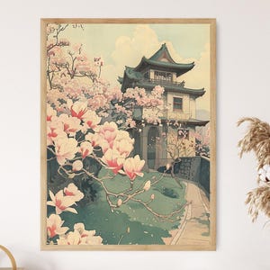 Herbststempel der Ruhe – Toshi Yoshida Style Landschaft