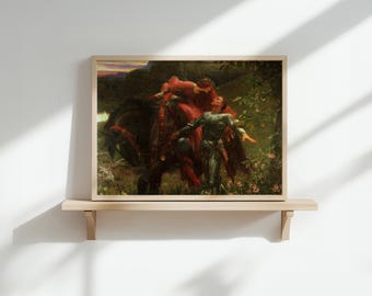 La Belle Dame Sans Merci: Frank Dicksee Fine Art Print