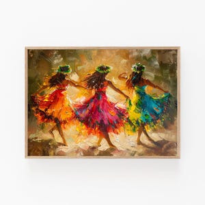 Exquisite Hula Dance Art, Capturing the Grace of Hawaiian Tradition