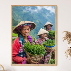 Ifugao Farmers Photo - Ręcznie robiony wydruk, etyczny wystrój domu, wyjątkowy prezent na parapetówkę