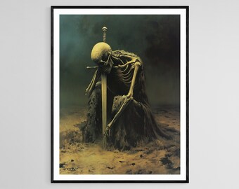 Dystopian Dreamscape Canvas Art: Otherworldly Surreal Home Decor