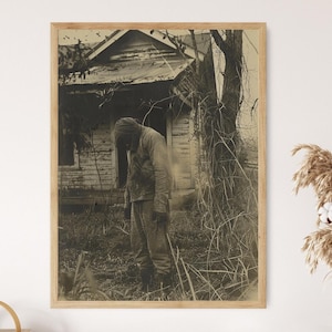 Antique Horror Photo, Macabre Art, Dark Gothic Print