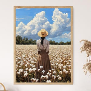 Impression d'art « Cotton Fields » de l'Alabama, paysage du sud