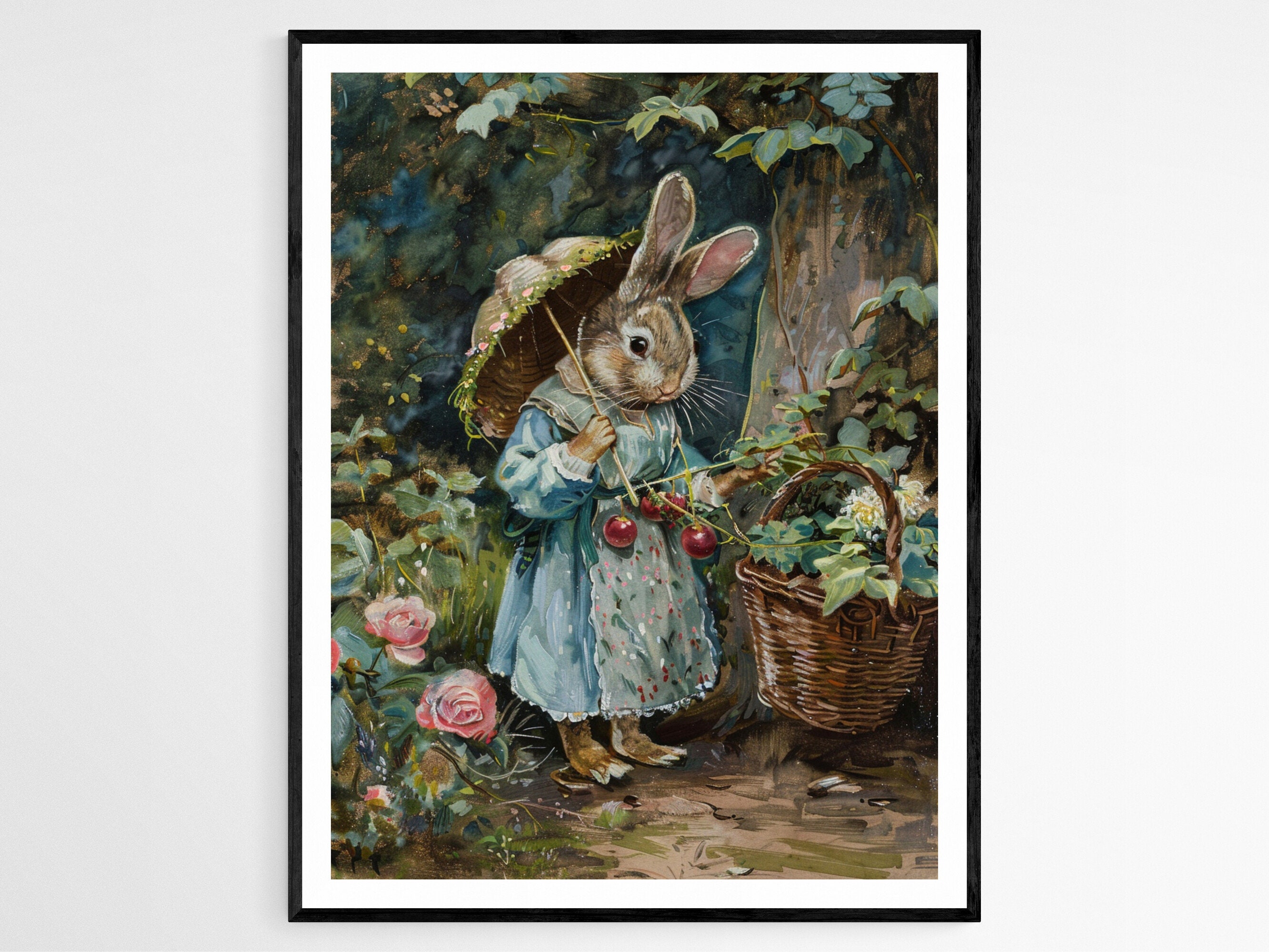 Peter Rabbit Inspired Wall Art, Beatrix Potter Nursery Decor ...