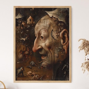 Hieronymus Bosch Art Poster, Intricate Renaissance Artwork, Home Gallery Wall Decor, Unique Art Lover Gift