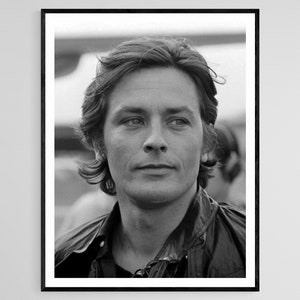 Alain Delon Poster, kultiger französischer Schauspieler für Filmklassiker