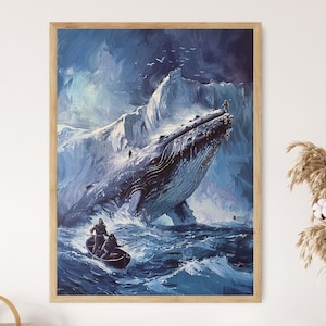 Inuit Whale Hunt Painting, Traditional Hunting Practices
