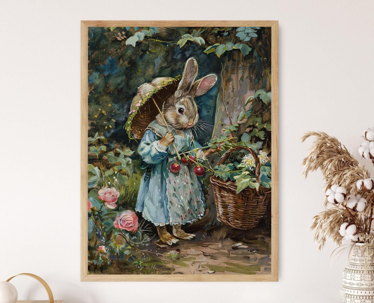 Peter Rabbit Inspired Wall Art, Beatrix Potter Nursery Decor ...