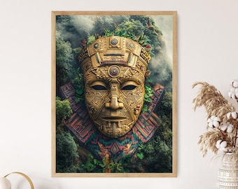 Inca Astronomical Calendar Art Print, Ancient Andean Poster - Etsy