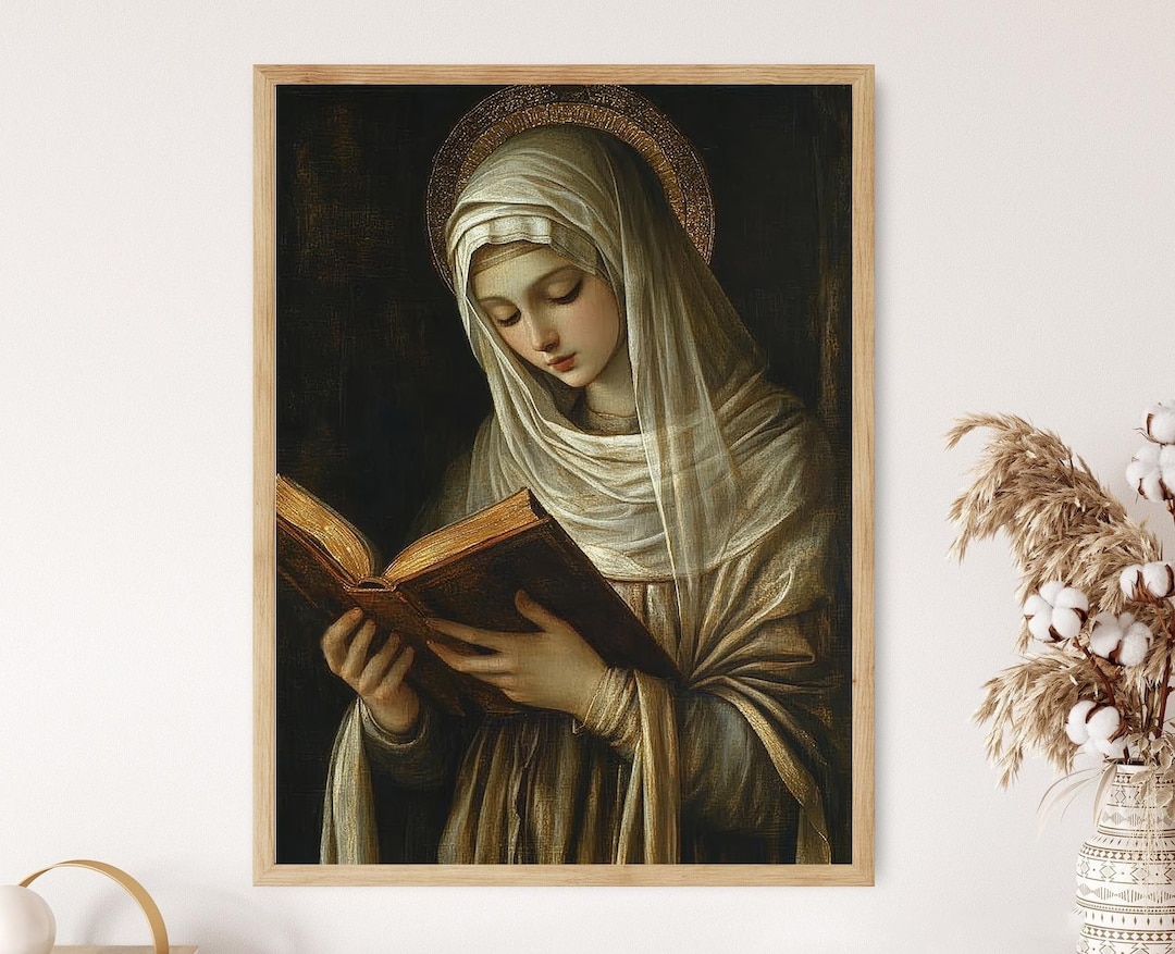Saint Catherine of Siena Portrait, Catholic Saint, Religious Devotional ...