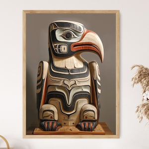 Haida Eagle Print - Powerful Symbolic Indigenous Art, Statement Piece for Home, Memorable Retirement Gift