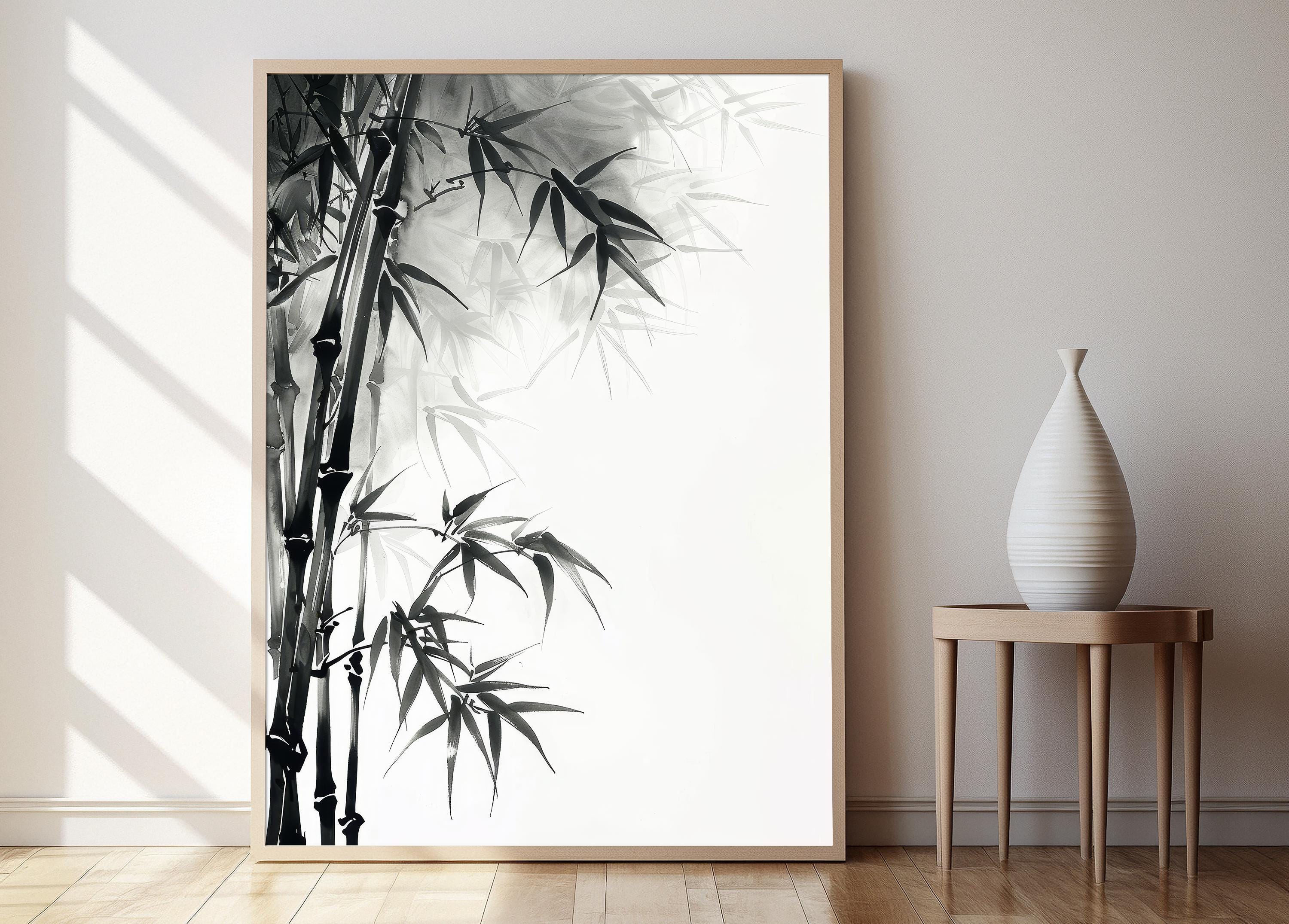 J 21 竹の水墨画 169 cm x 56cm il_fullxfull.6417372374_bcym.jpg