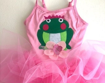 Girls Frog Dress - Frog Tutu- Girls Frog Costume - Girls Frog Dress Up-Toddler Frog Tutu Dress