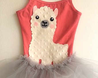 Llama Birthday Tutu Dress-Llama Birthday Tutu-Girls Llama Dress- Llama Tutu-Llama Birthday Dress-Llama Leotard Tutu-Llama First Birthday