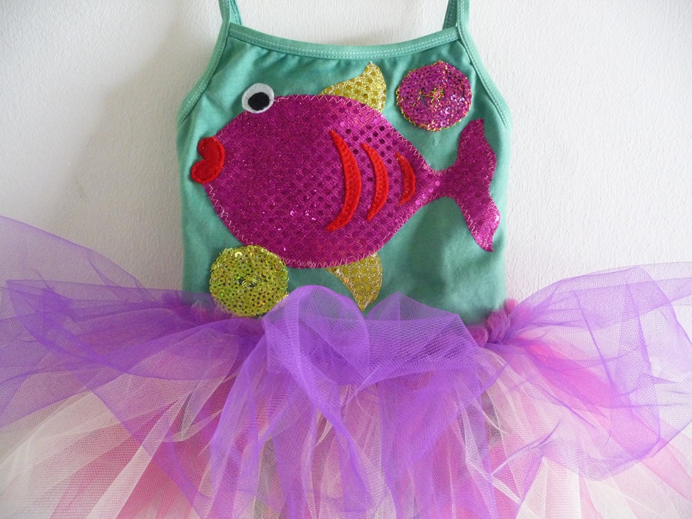 FISH DRESS Fish Tutu Fish Leotard Under the Sea Birthday Etsy