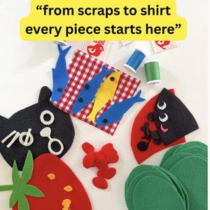 Kids Black Cat Surfer Tee | Hand Appliqué Hawaiian Fabric Surfboard Top bild 2