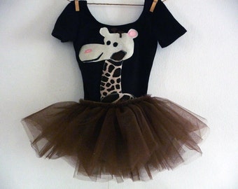 Toddler GIRAFFE DRESS - Girls Giraffe Costume - Zoo Party Dress - Giraffe Tutu Dress - Zoo Birthday Party - Zoo Party Dress - Toddler Tutu