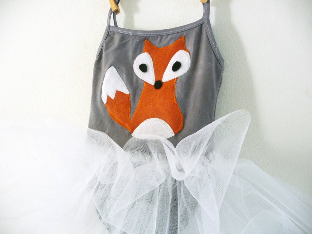 FOX TUTU Fox Leotard Fox Costume Fox Dress Sizes 18/24 Etsy