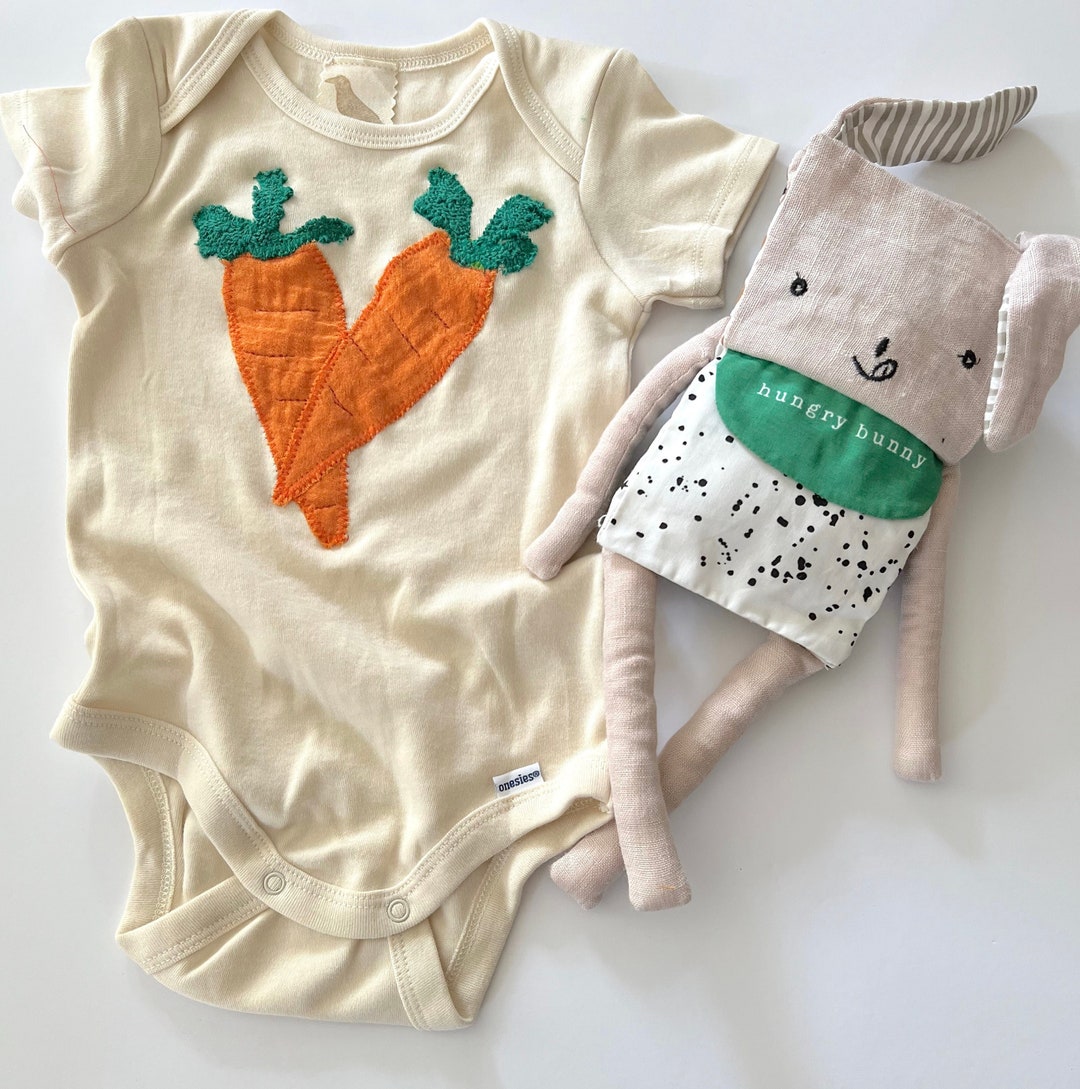Eat Your Vegetables Onesie® Garden Farm Freshcarrot Onesie®natural