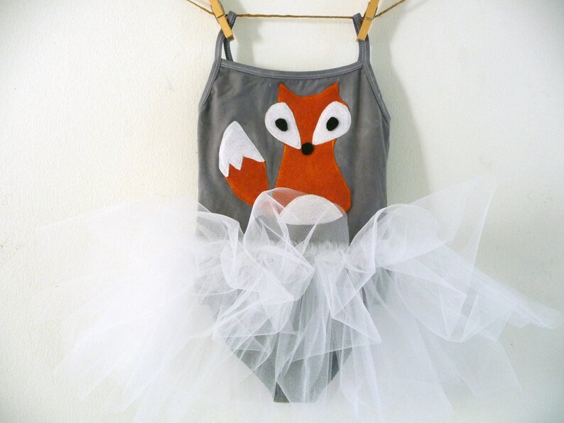 Chicas Fox Tutu Vestido Fox Leotard Traje de zorro Vestido Etsy España