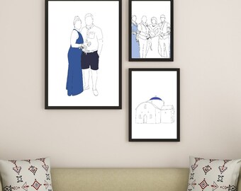 Personalised Wall Art - minimalist style