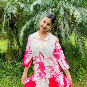 Indian Women Cotton Fabric Dress Kurti with Pant
