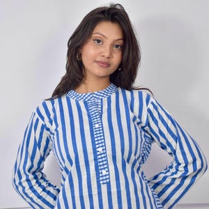 Indian Women Cotton Fabric Dress Kurti with Pant