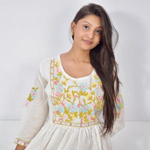 Indian Women Cotton Fabric maxi dress
