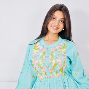 Indian Women Cotton Fabric maxi dress