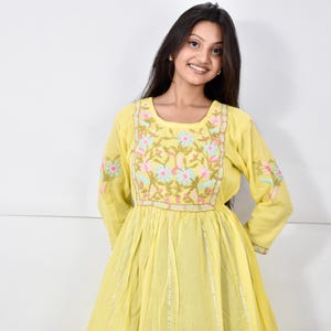 Indian Women Cotton Fabric maxi dress