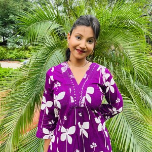 Indian Women Cotton Fabric Dress Kurti with Pant
