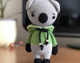 Amigurumi Koala - knuffel - gehaakte pop - Softie - knuffel - klaar gemaakt