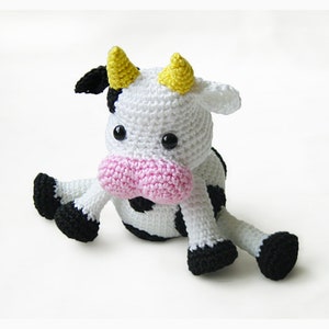 Kuh Häkelanleitung, PDF-Anleitung Amigurumi Happy Cow Bild 2