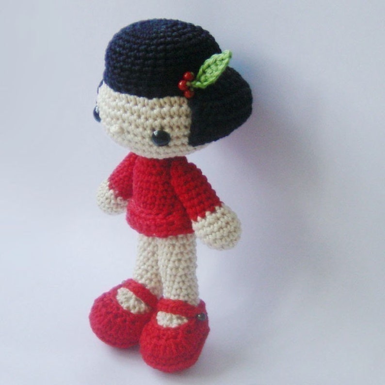 Amigurumi crochet pattern Vicky the Doll, PDF tutorial, crochet doll, stuffed doll image 3