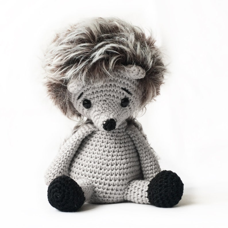 Crochet Hedgehog pattern Alvin the Hedgehog PDF, DIY download, softie, plush, stuffed toy image 1