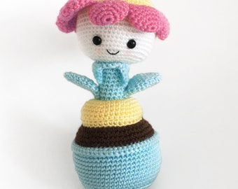 Crochet Flower Doll Pattern - Amigurumi Daisy the Flower