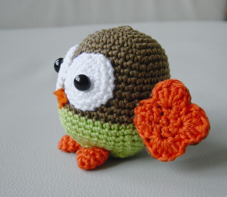 Amigurumi crochet owl pattern, PDF tutorial, DIY, softie, plushie, stuffed animal Mama and Baby Owl image 3