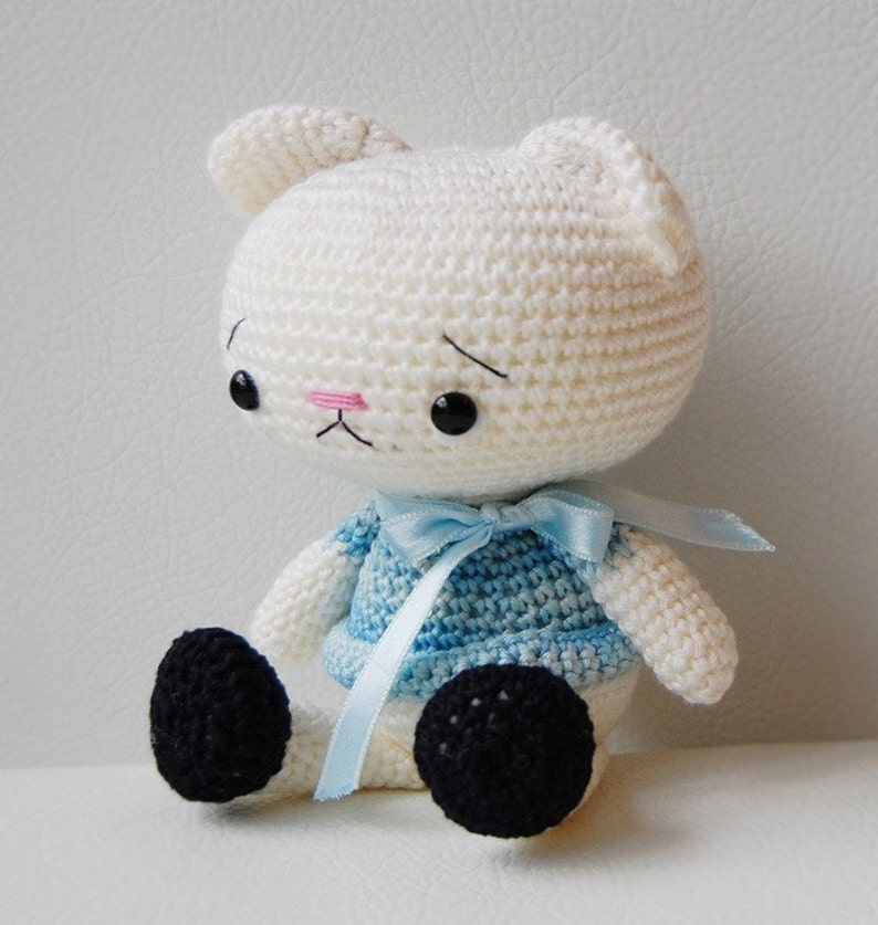 Cat Crochet Pattern Amigurumi Spanky the Cat PDF Download image 2