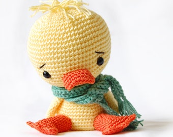 Crochet Duck Pattern - Amigurumi Chico the Duck - Cute Duckling