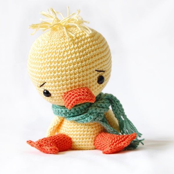 Crochet Duck Pattern - Amigurumi Chico the Duck - Cute Duckling