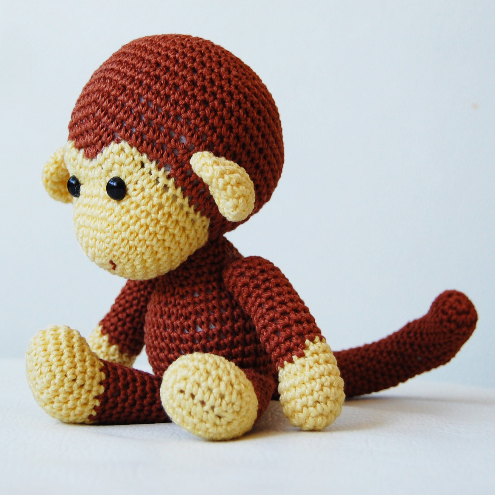 Amigurumi Crochet Monkey Pattern Johnny the Monkey Softie Etsy