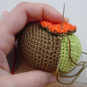 Amigurumi crochet owl pattern, PDF tutorial, DIY, softie, plushie, stuffed animal Mama and Baby Owl image 5