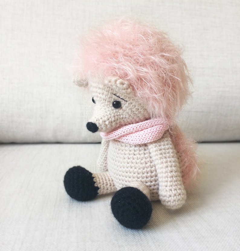 Crochet Hedgehog pattern Alvin the Hedgehog PDF, DIY download, softie, plush, stuffed toy image 5