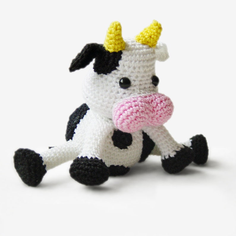 Kuh Häkelanleitung, PDF-Anleitung Amigurumi Happy Cow Bild 5