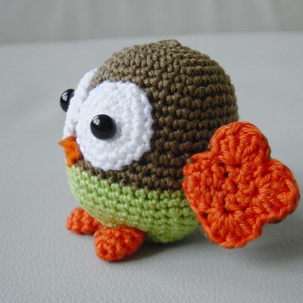 Amigurumi crochet pattern - Baby Owl - PDF, DIY tutorial, plush, softie, stuffed toy