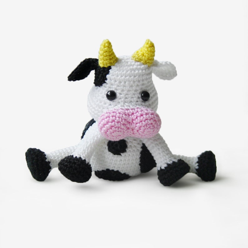 Kuh Häkelanleitung, PDF-Anleitung Amigurumi Happy Cow Bild 4